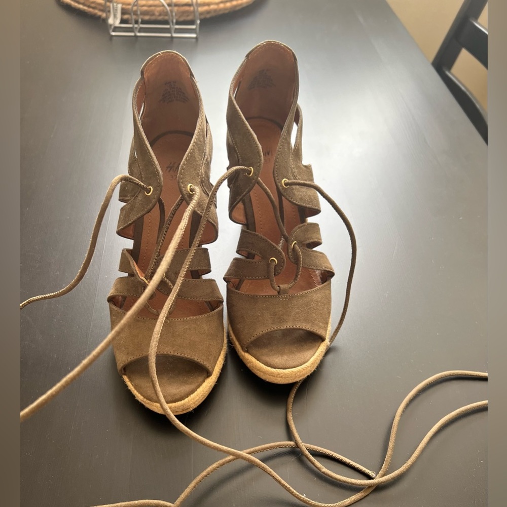 H&M tie-up high heels, wedges